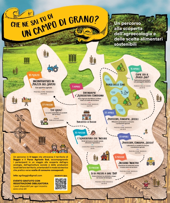 mappa percorsi agroecologia baggio